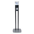 Purell ES8 Hand Sanitizer Floor Stand with Dispenser, 1,200 mL, 13.5 x 5 x 28.5, Graphite/Silver 7218-DS